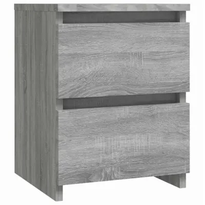 vidaXL Nočna omarica siva sonoma 30x30x40 cm konstruiran les