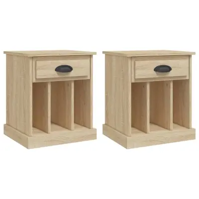 vidaXL Nočna omarica 2 kosa Sonoma hrast 43x36x50 cm