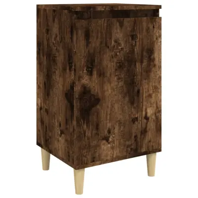 vidaXL Nočna omarica dimljeni hrast 40x35x70 cm inženirski les