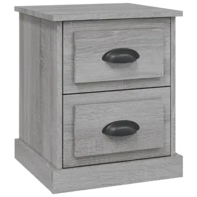 vidaXL Nočna omarica siva sonoma 39x39x47,5 cm inženirski les