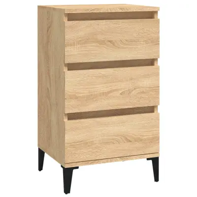vidaXL Nočna omarica sonoma hrast 40x35x70 cm inženirski les