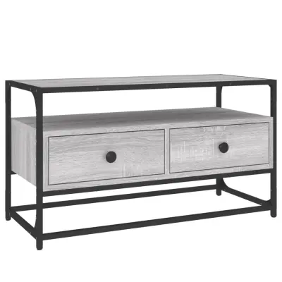 vidaXL TV omarica siva sonoma 80x35x45 cm inženirski les