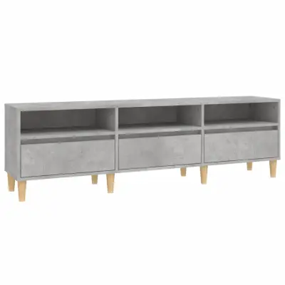 vidaXL TV omarica betonsko siva 150x30x44,5 cm inženirski les