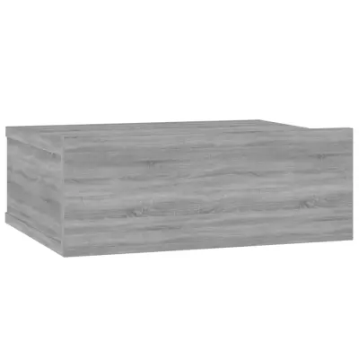 vidaXL Lebdeča nočna omarica siva sonoma 40x30x15 cm inženirski les
