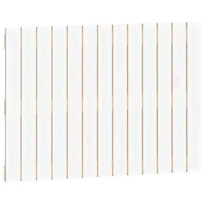 vidaXL Stensko posteljno vzglavje belo 82,5x3x60 cm trdna borovina