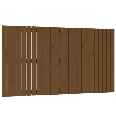 vidaXL Stensko posteljno vzglavje medeno rjavo 159,5x3x90 cm borovina