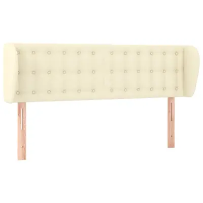 vidaXL Vzglavje z ušesi krem 147x23x78/88 cm umetno usnje