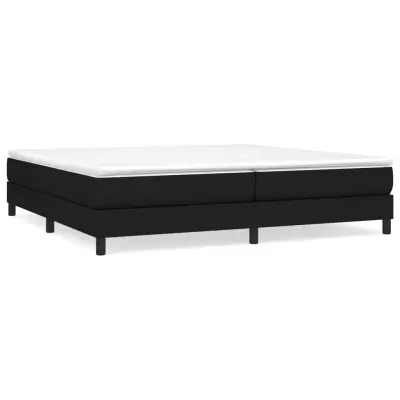 vidaXL Posteljni okvir brez vzmetnice črn 200x200 cm blago