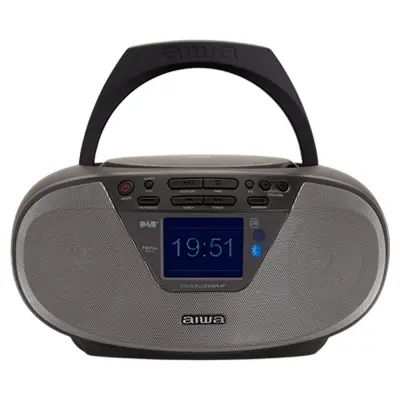 AIWA Prenosni CD/MP3/USB/Bluetooth radio - Boombox z DAB+/FM-RDS BBTU-500DAB/BK