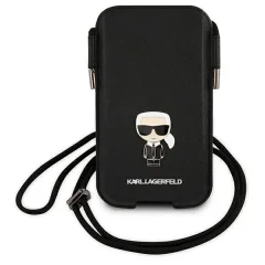 Torbica za mobilni telefon KARL LAGERFELD KLHCP12MOPHKMK, 6.1*, črna