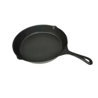 vidaXL Litoželezna Žar Ponev 30 cm Okrogla