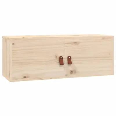 vidaXL Stenska omarica 80x30x30 cm trdna borovina