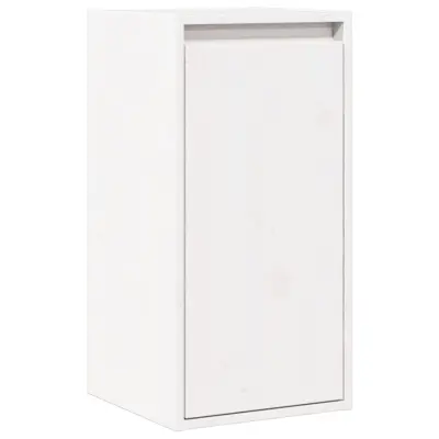 vidaXL Stenska omarica bela 30x30x60 cm trdna borovina