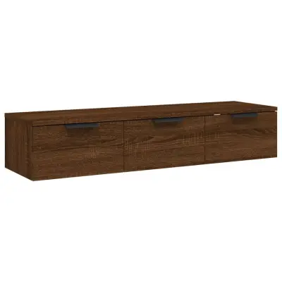 vidaXL Stenska omarica rjavi hrast 102x30x20 cm inženirski les