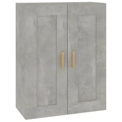 vidaXL Stenska omarica betonsko siva 69,5x32,5x90 cm inženirski les
