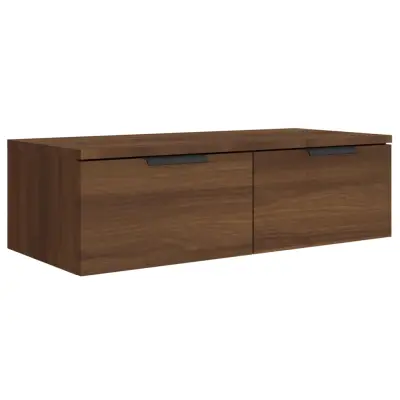 vidaXL Stenska omarica rjavi hrast 68x30x20 cm inženirski les