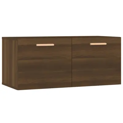 vidaXL Stenska omarica rjavi hrast 80x35x36,5 cm inženirski les
