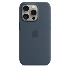 iPhone 15 Pro Max Silicone case Storm blue