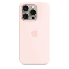 iPhone 15 Pro Silicone Case Magsafe Light pink