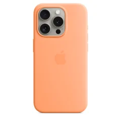iPhone 15 Pro Silicone Case Magsafe Orange