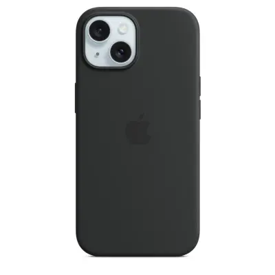 APPLE iPhone 15 Magsafe (Black) silikonski ovitek