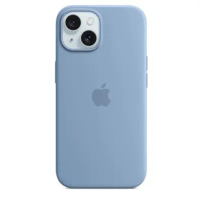 APPLE iPhone 15 Magsafe (Winter Blue) silikonski ovitek