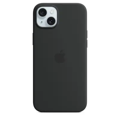 APPLE iPhone 15 Plus MagSafe (Black) silikonski ovitek