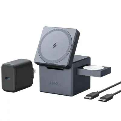ANKER Cube 3v1 z MagSafe polnilec
