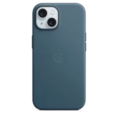 iPhone 15 FineWoven case with MagSafe Pacific Blue