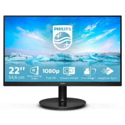 Monitor Philips 54,6 cm (21,5'') 221V8A/00 1920x1080 75Hz IPS 4ms VGA HDMI Zvočniki  3H sRGB V-Line