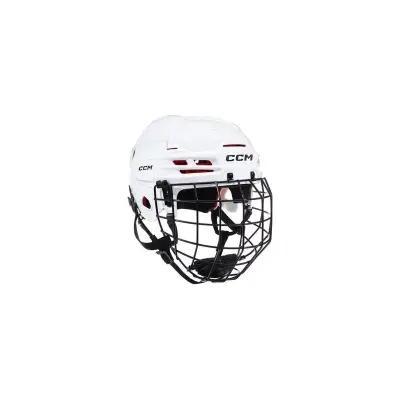 Hokejska čelada z mrežo CCM Tacks 70 Junior, bela, velikost: OSFA