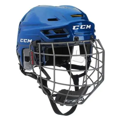 Hokejska čelada s kletko CCM TACKS 310, royal, velikost: S
