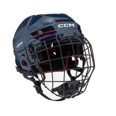 Hokejska čelada z mrežo CCM Tacks 70 Junior, mornarska, velikost: OSFA