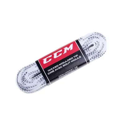 Vezalka za drsalke CCM PROLINE WAX TEAM, bela, velikost: 274 mm