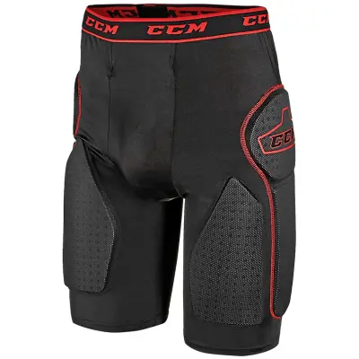 InLine hokejske podhlače CCM RBZ 110 Junior, rdeče / črne, velikost: S