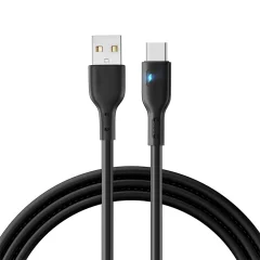 Joyroom kabel USB A-C 2m 3A LED črn S-UC027A13B2