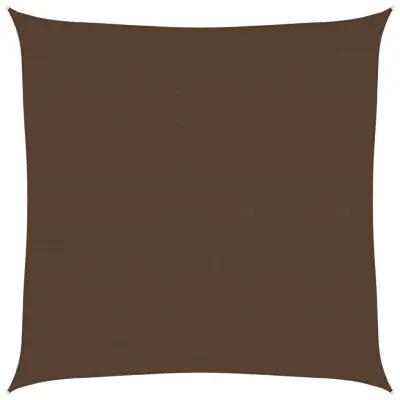 vidaXL Senčno jadro 160 g/m² rjavo 7x7 m HDPE