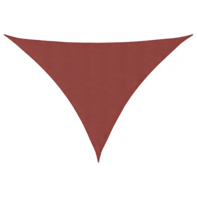 vidaXL Senčno jadro oksford blago trikotno 4x5x6,4 m terakota
