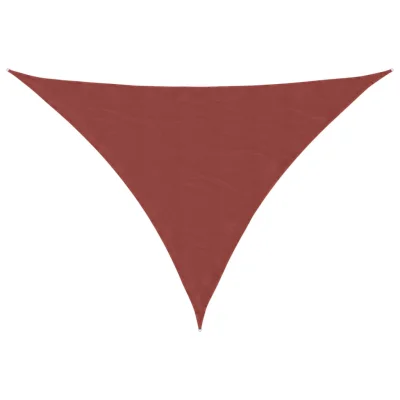vidaXL Senčno jadro oksford blago trikotno 2,5x2,5x3,5 m terakota