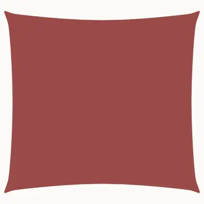 vidaXL Senčno jadro oksford blago kvadratno 7x7 m terakota