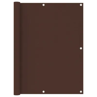 vidaXL Balkonsko platno rjavo 120x500 cm oksford blago