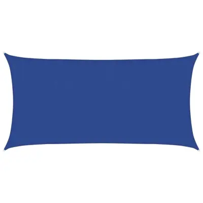 vidaXL Senčno jadro 160 g/m² modro 2x3,5 m HDPE