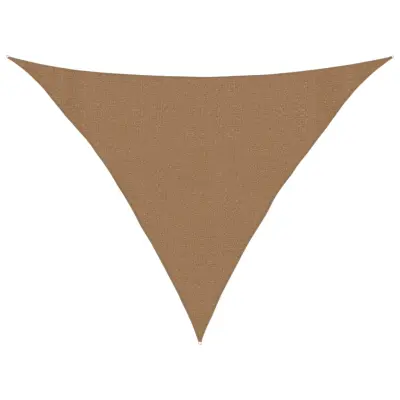 vidaXL Senčno jadro 160 g/m² taupe 3x3x4,2 m HDPE