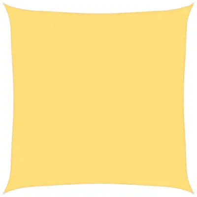 vidaXL Senčno jadro 160 g/m² bež 7x7 m HDPE