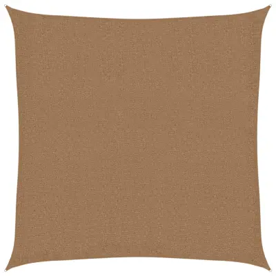 vidaXL Senčno jadro 160 g/m² taupe 2x2 m HDPE