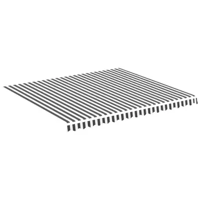 vidaXL Nadomestno blago za tendo antracitno in belo 4x3,5 m