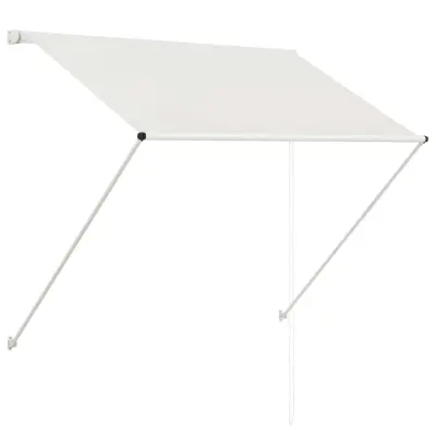 vidaXL Zložljiva tenda 100x150 cm krem