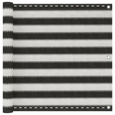 vidaXL Balkonsko platno HDPE 90x500 cm antracitno in belo