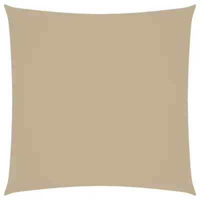 vidaXL Senčno jadro oksford blago kvadratno 5x5 m bež