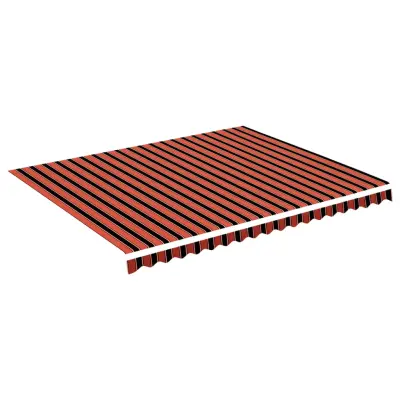 vidaXL Nadomestno blago za tendo oranžno in rjavo 4,5x3,5 m